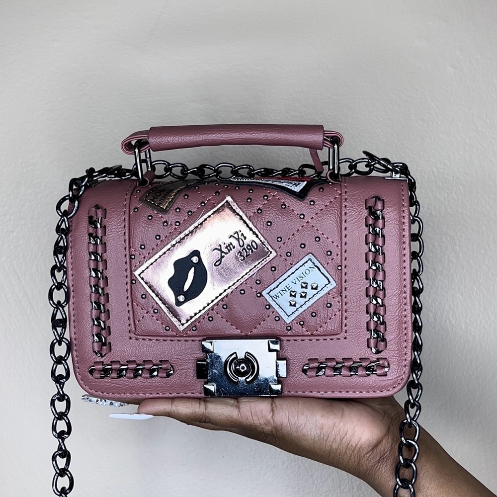 Patch Chain Crossbody Bag